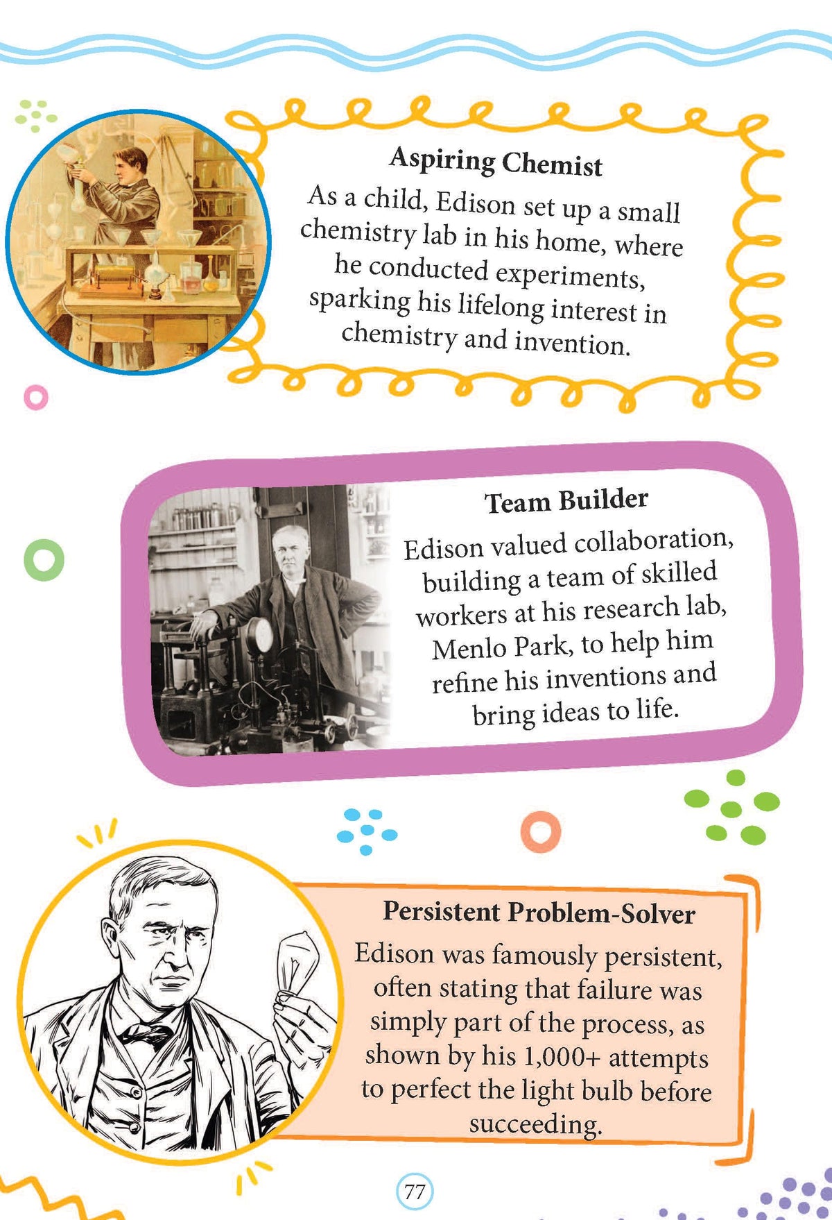 Thomas Edison Biography for Kids Age 6–12 Years – Inspiring Illustrated Biography Book from Icons of Inspiration Series | Discover Invention, Curiosity & Innovation