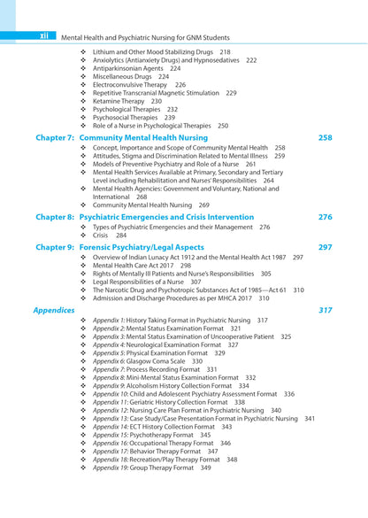 Mental Health & Psychiatric Nursing for GNM Students | Comprehensive Textbook with 26 Clinical Assessment, Chapter-wise MCQs, Case Study and Nursing Care Plan Formats for Term-End Exams
