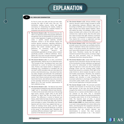 AIBE Exam Books 2026 | 16 Years (2011–2026) AIBE Previous Question Paper Solved with Detailed Solutions | Topicwise PYQ Book for All India Bar Examination | IFAS