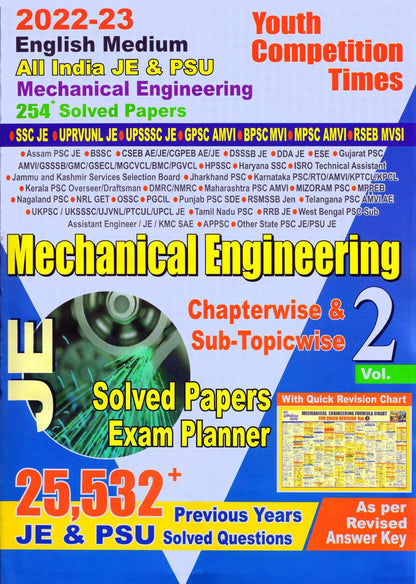 (ENGLISH MEDIUM) JE Mechanical Engineering Chapterwise & Sub-Topicwise Solved Paper Vol-2