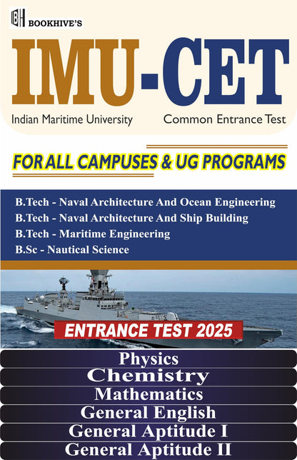 IMU CET 2025-26 Merchant Navy Entrance Test Indian Maritime University Common Entrance Test (Set of 6 Books)