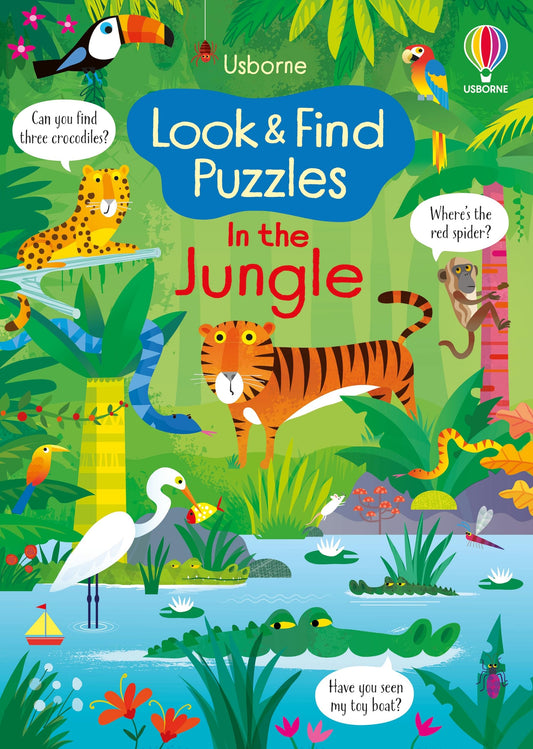 LOOK & FIND PUZZLES IN THE JUNGLE book cover