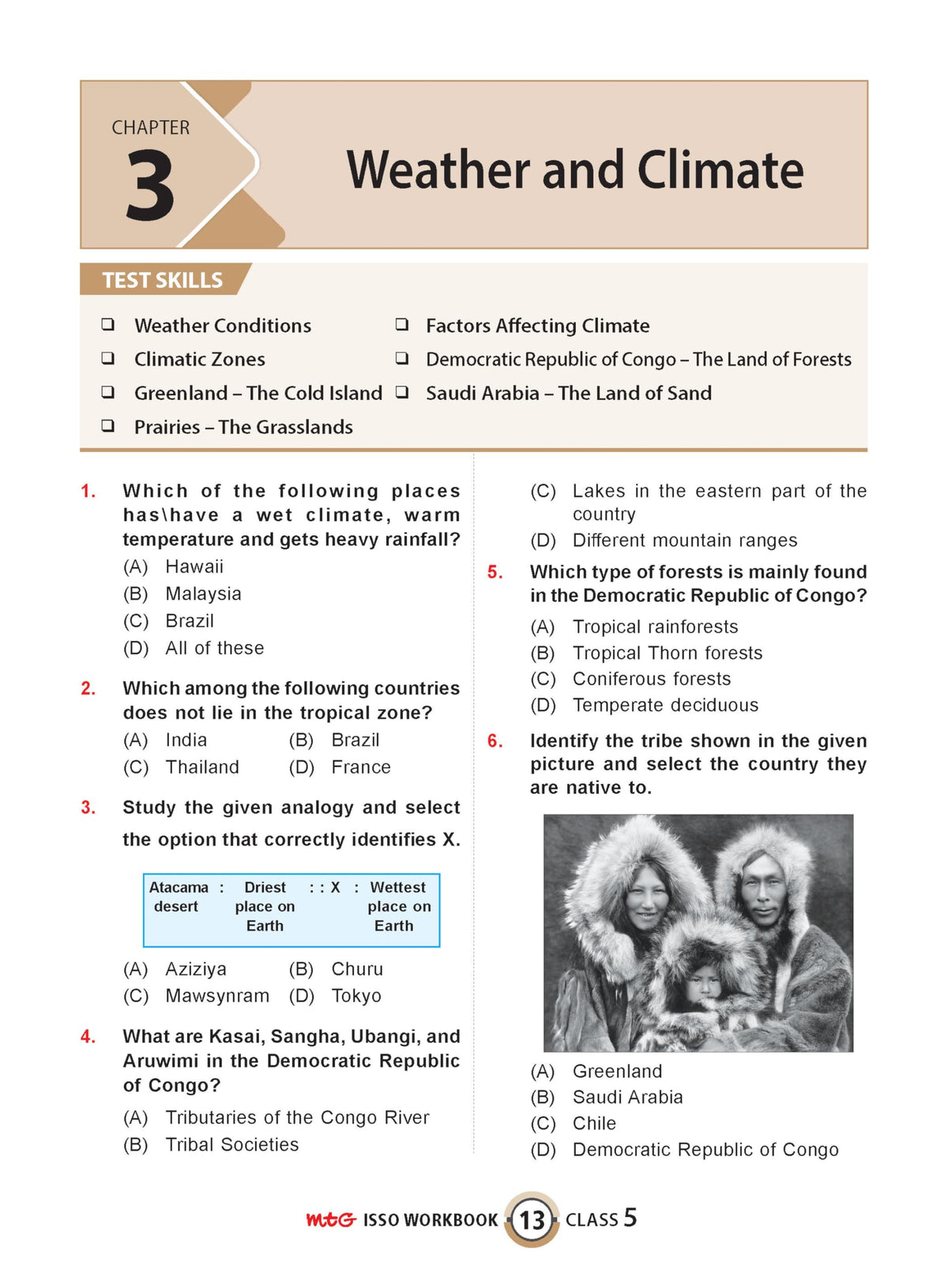 MTG International Social-Studies Olympiad (ISSO) Workbook Class 5 - Chapter-wise MCQs with Achievers Section - SOF Olympiad Books For 2026-27 Exam
