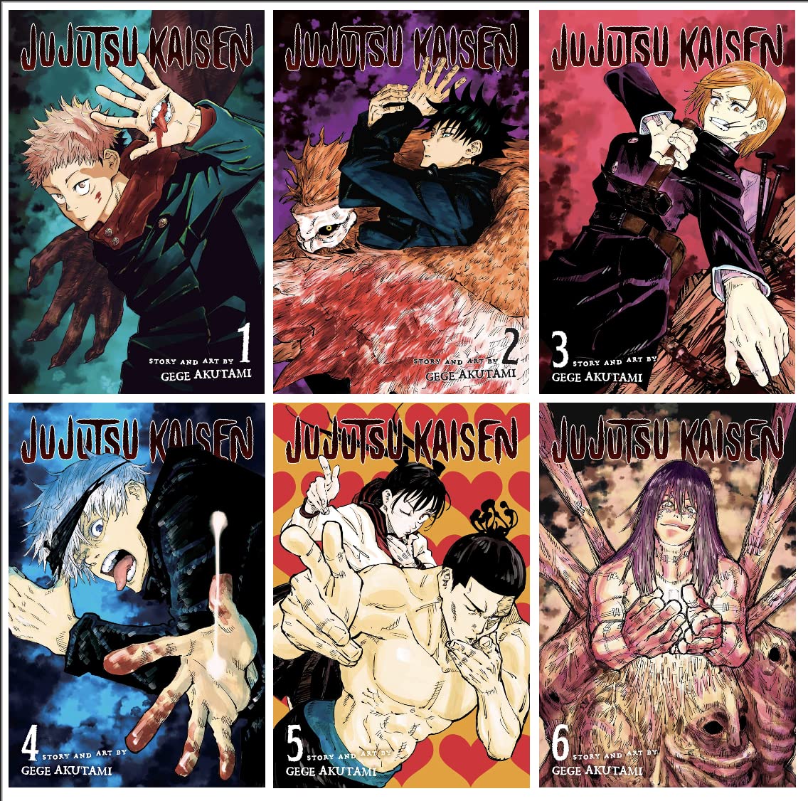 Jujutsu Kaisen Vol. 1–6 Bundle Set