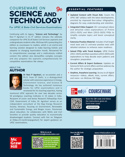 Science and Technology Courseware, 9e by Ravi P. Agrahari for UPSC 2026 | 100+ Author Video Lectures | Prelims PYQs (2011-25) & Mains PYQs (2013-25) | 11 Practice Test | Mock Tests | Colour E-book