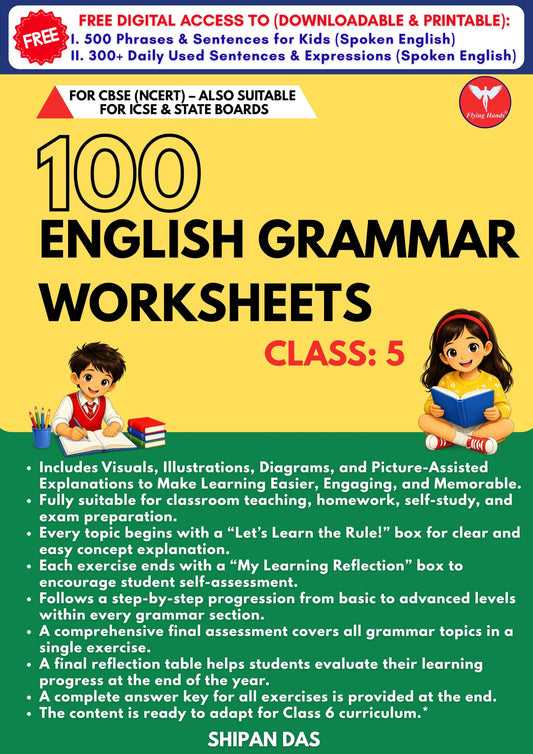 100 English Grammar Worksheets for Class 5