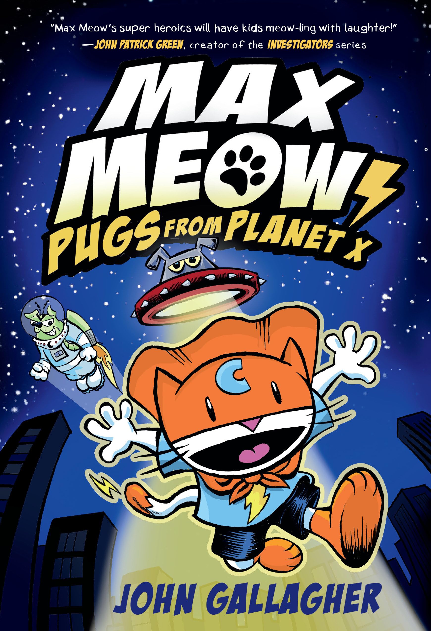 Max Meow Book 3: Pugs from Planet X book cover