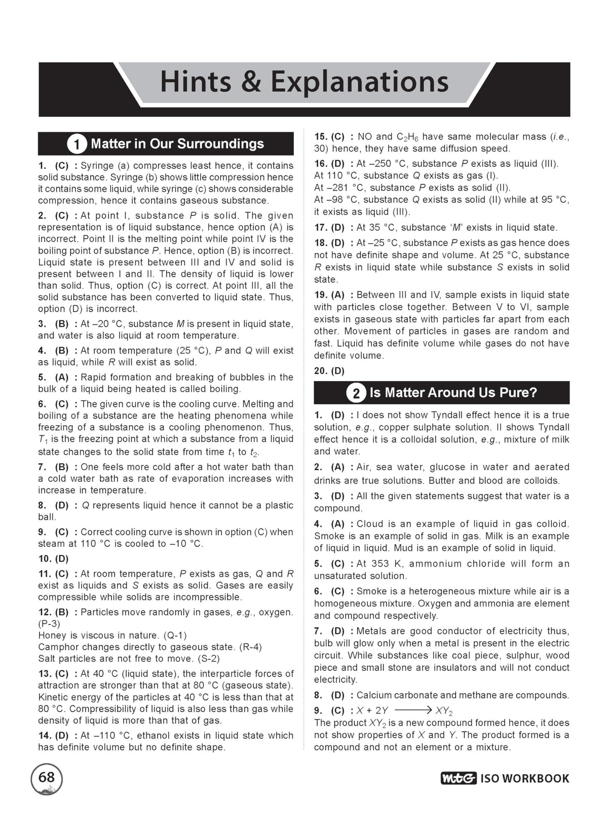 MTG International Science Olympiad (ISO) Workbook Class 9 - Chapter-wise MCQs, Quick Recap with Achievers Section - SOF Olympiad Books For 2026-27 Exam