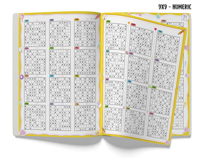 Sudoku Book for Kids | 1001+ Sudoku Puzzle Book for Kids & Adults | Brain Booster Activity Book - 4x4, 6x6, 9x9 & 12x12 Levels | Ages 8+ Years | Two Brothers Publications