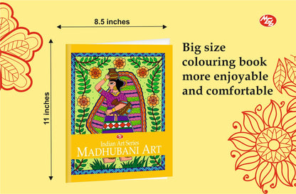 Madhubani Art (Set of 4 Books) | Traditional Indian Folk Art Coloring