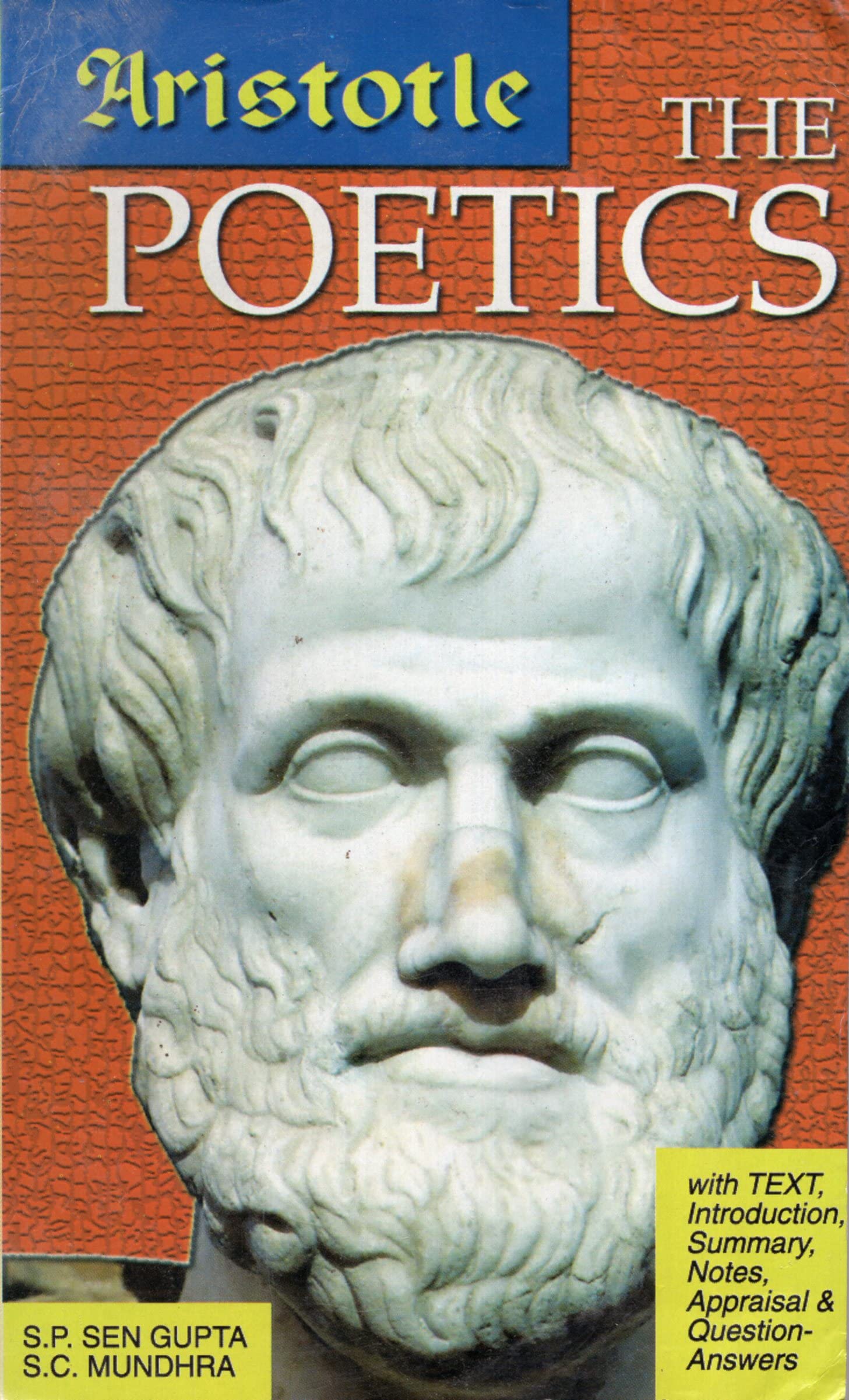 Aristotle the poetics book cover