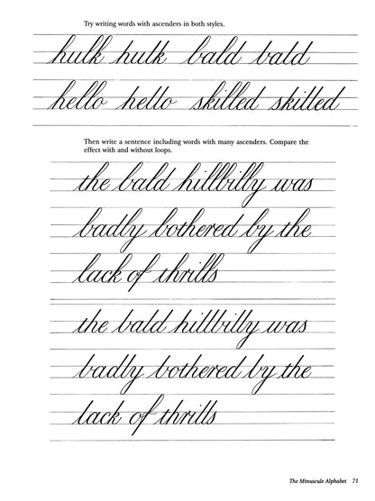 Mastering Copperplate Calligraphy