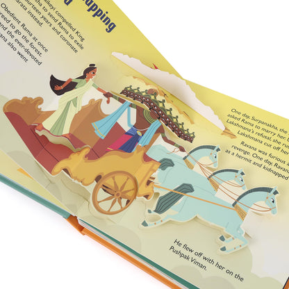 Pop Up The Ramayana Book for Kids: Little Heroes of the Ramayana | Tale of Rama and Ravana | Explore the Timeless Epic Tale in 3D | Pages of Legends & ... | Best Mythology Pop Up Book for Children