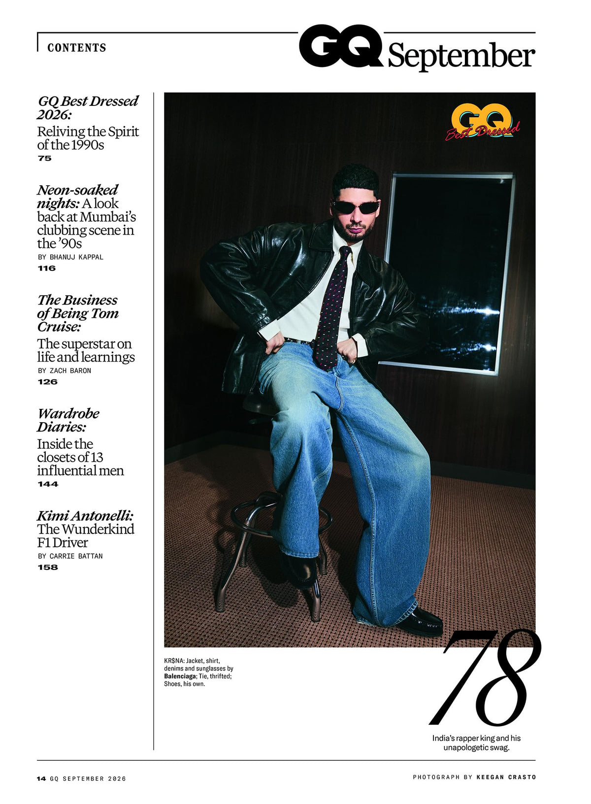 GQ India - September 2026 - Tom. - Reliving the Spirit of the '90s With