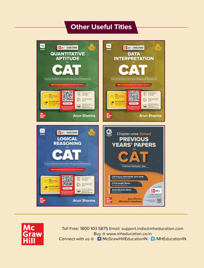 Courseware on Verbal Ability & Reading Comprehension, 13e for CAT 2026 by Arun Sharma | 2500+ Solved Practice Questions | 170+ Problem-solving Author Videos | Solved PYQs (2020-25) | 6 Sectional Tests
