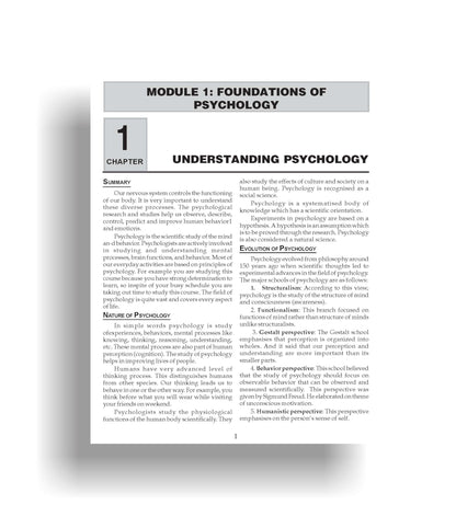 TOP NIOS Class 12 Psychology 328 Guide (Including Objective Type MCQs) | Updated with Latest Syllabus and Exam Pattern as per NIOS Latest Notification