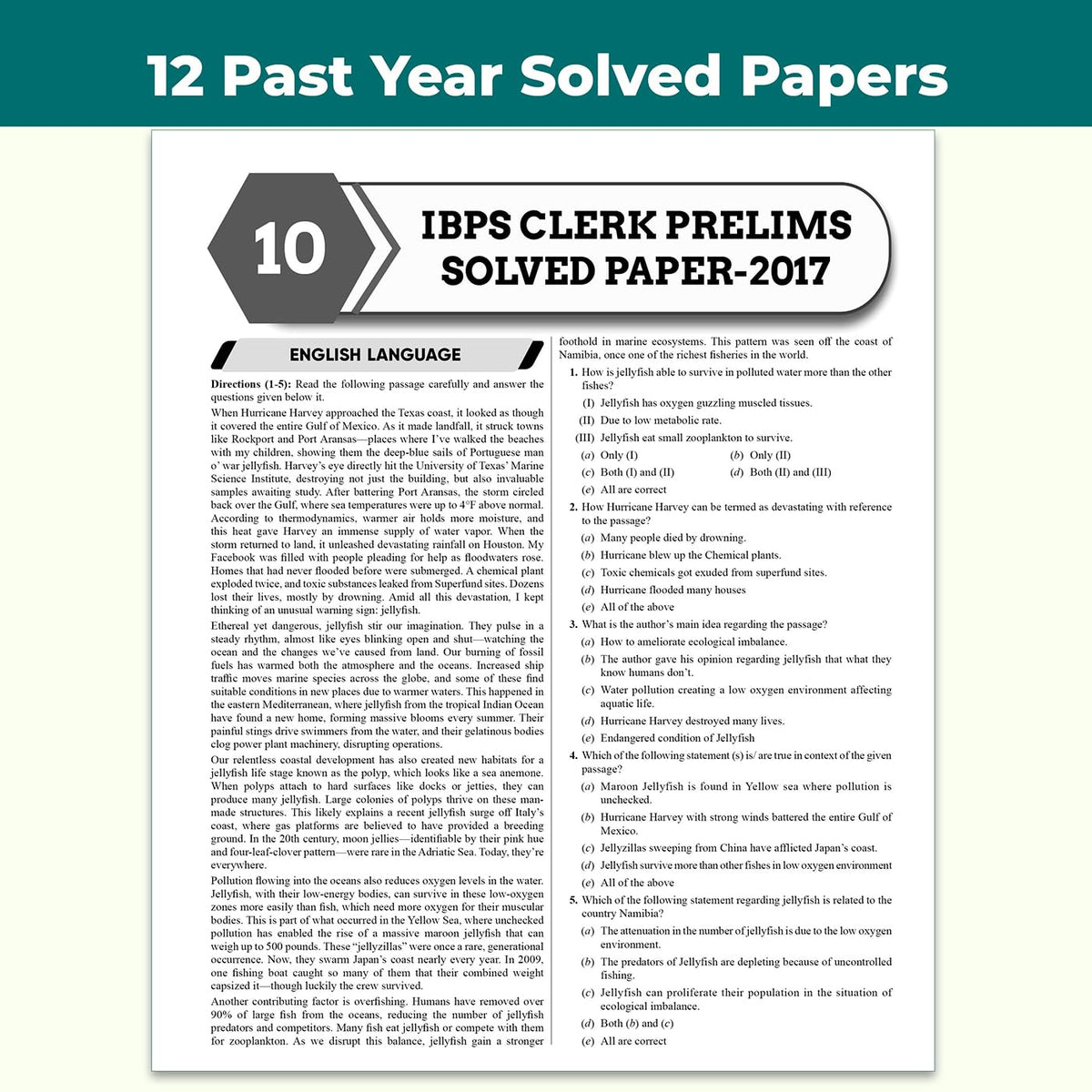 PW All in One IBPS Clerk 2026 Book Prelims & Mains Exams | Chapterwise Theory and Exercises | 12 Previous Year Solved Papers PYQ Till Oct 2025 and 15 Online CBT Tests English Edition