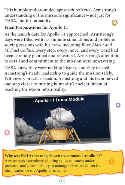 Neil Armstrong Biography for Kids Age 6–12 Years – Inspiring Illustrated Biography Book from Icons of Inspiration Series | Explore Space, Courage & First Moon Landing