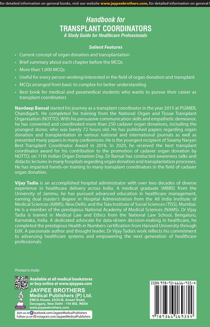 HANDBOOK FOR TRANSPLANT COORDINATORS (A STUDY GUIDE FOR HEALTHCARE PROFESSIONALS)