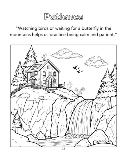 House Colouring Retreat: A Nature Colouring Book for Kids : Junior Edition - A Book to Enhance Creativity - Birthday Gifts for Kids, Boys & Girls