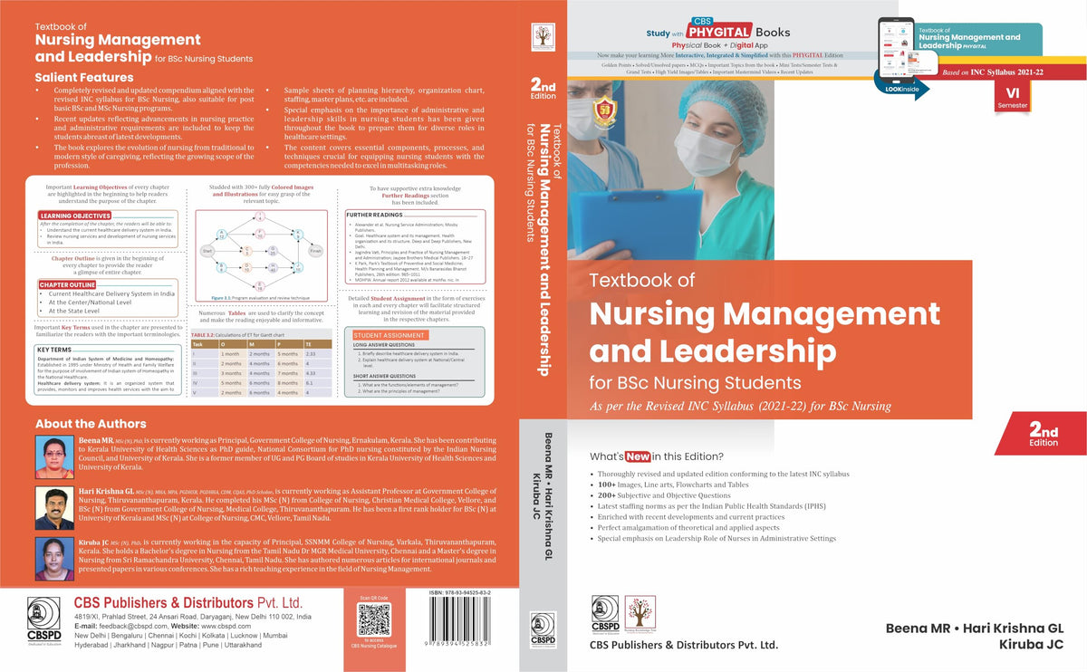 Textbook Of Nursing Management And Leadership For Bsc Nursing Students 2Ed (Pb 2025)