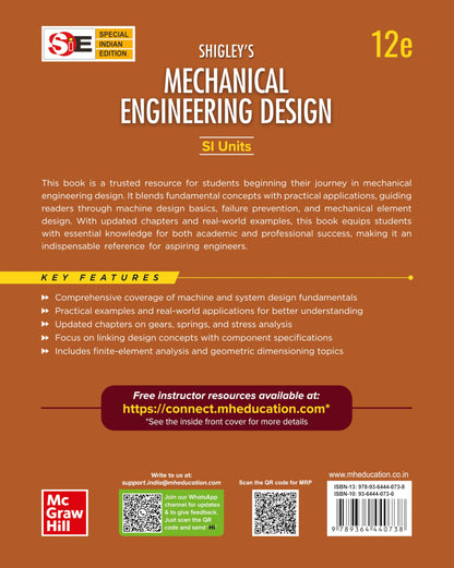 Shigley's Mechanical Engineering Design | SI Units | 12th Edition | J. Keith Nisbett & Richard G. Budynas