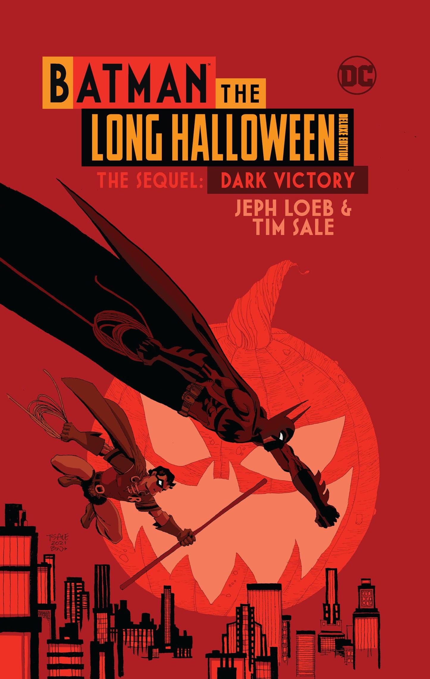 Batman The Long Halloween Deluxe Edition The Sequel: Dark Victory book cover