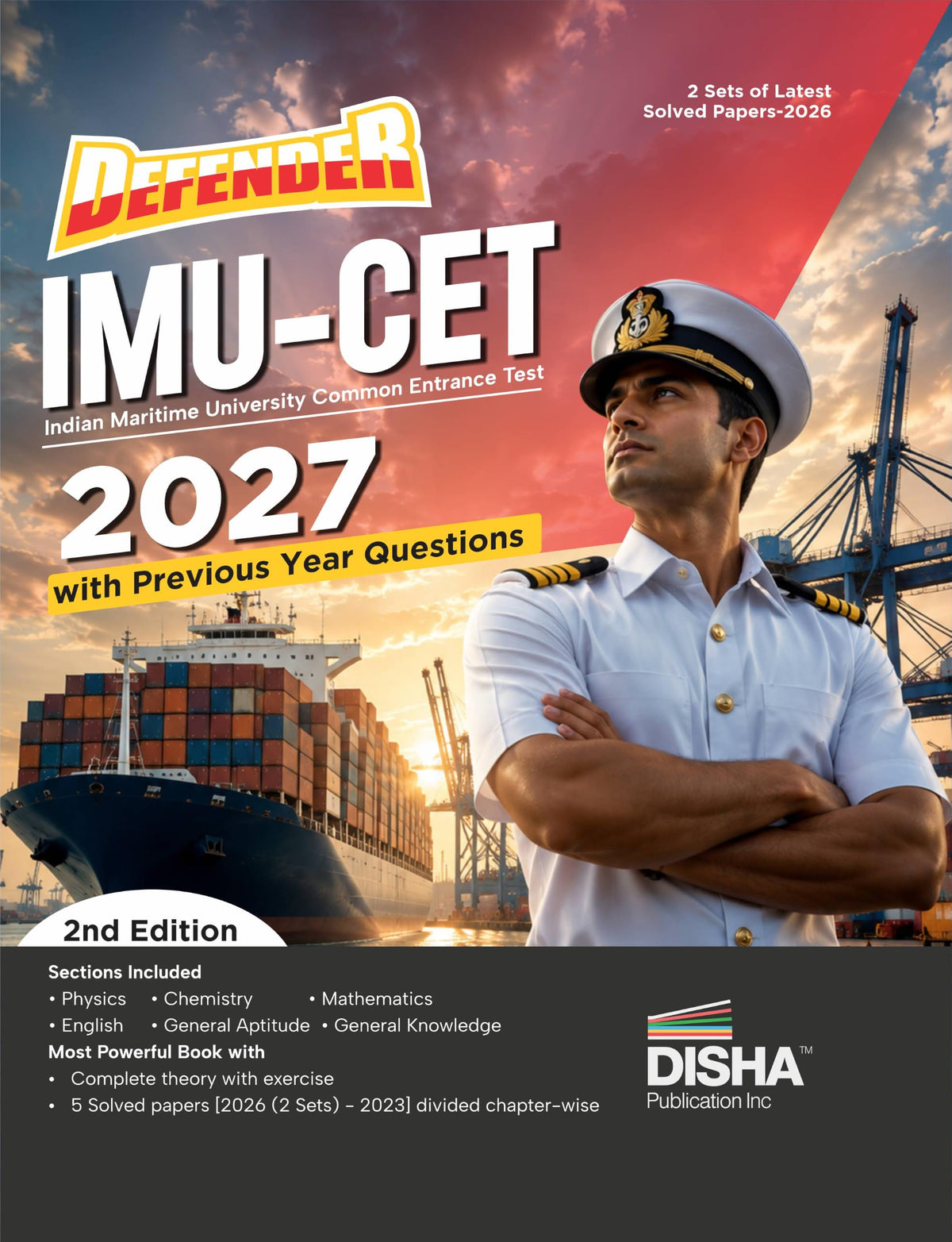 Disha Defender IMU-CET 2027 Entrance Guide with Previous Year Questions 2nd Edition | Study Package for Physics, Chemistry, Mathematics, English, General Knowledge & General Aptitude