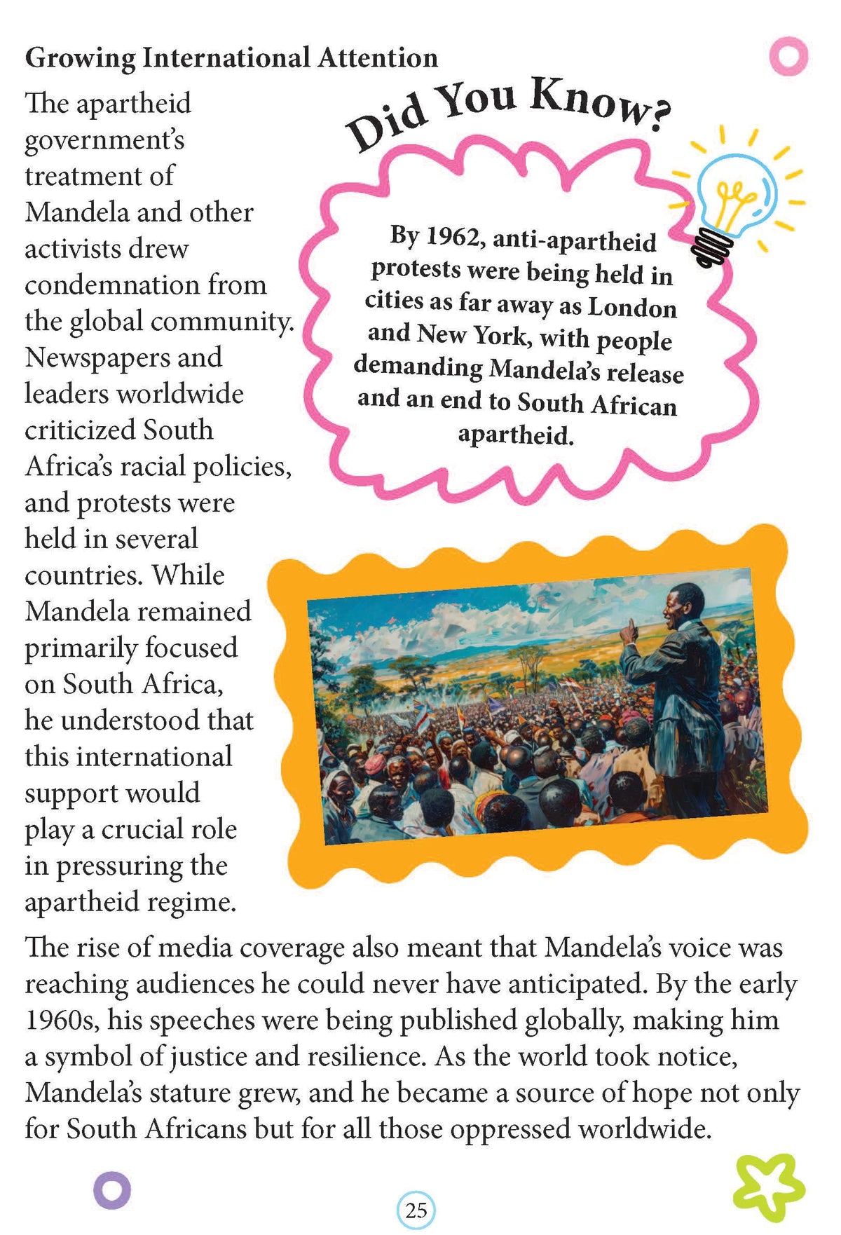 Nelson Mandela Biography for Kids Age 6–12 Years – Inspiring Illustrated Biography Book from Icons of Inspiration Series | Learn About Justice, Peace & Leadership