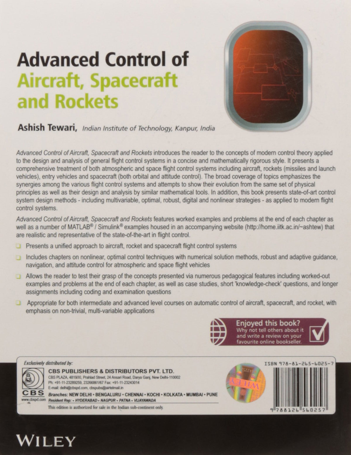 ADVANCED CONTROL OF AIRCRAFT SPACECRAFT AND ROCKETS (PB 2016)
