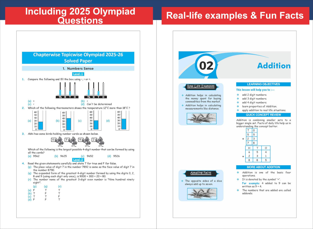 Disha Olympiad Champs Mathematics Class 3 with Chapter-wise Previous 13 Year (2013 - 2025) Questions 7th Edition | Complete Prep Guide with Theory, PYQs, Past & Practice Exercise