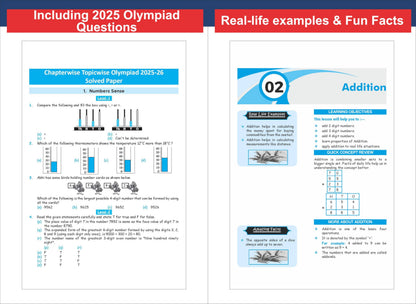 Disha Olympiad Champs Mathematics Class 3 with Chapter-wise Previous 13 Year (2013 - 2025) Questions 7th Edition | Complete Prep Guide with Theory, PYQs, Past & Practice Exercise