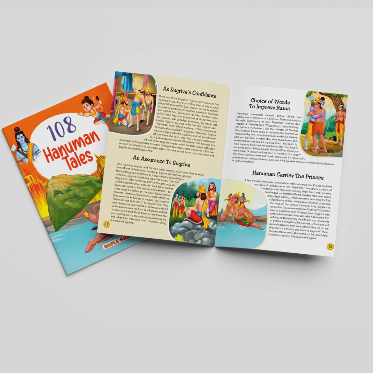 108 Hanuman Stories (Illustrated) - Story Book for Kids - English Stories for Children - Bedtime Stories - Moral Stories - Age 3+ - Read Aloud to Infants, Toddlers