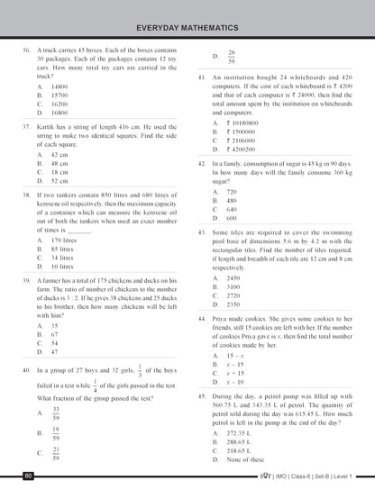 MTG IMO Olympiad 10 Previous Years Papers Class 6 Mathematics (2025-2021 Set A & B) - Model Test Papers with 24 Sample OMR Sheets | PYQ Book For SOF Olympiad 2026-27 Exam
