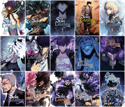 Solo Leveling Comic Series 15-Book Complete Collection Set (Vol.1 to Vol.15)