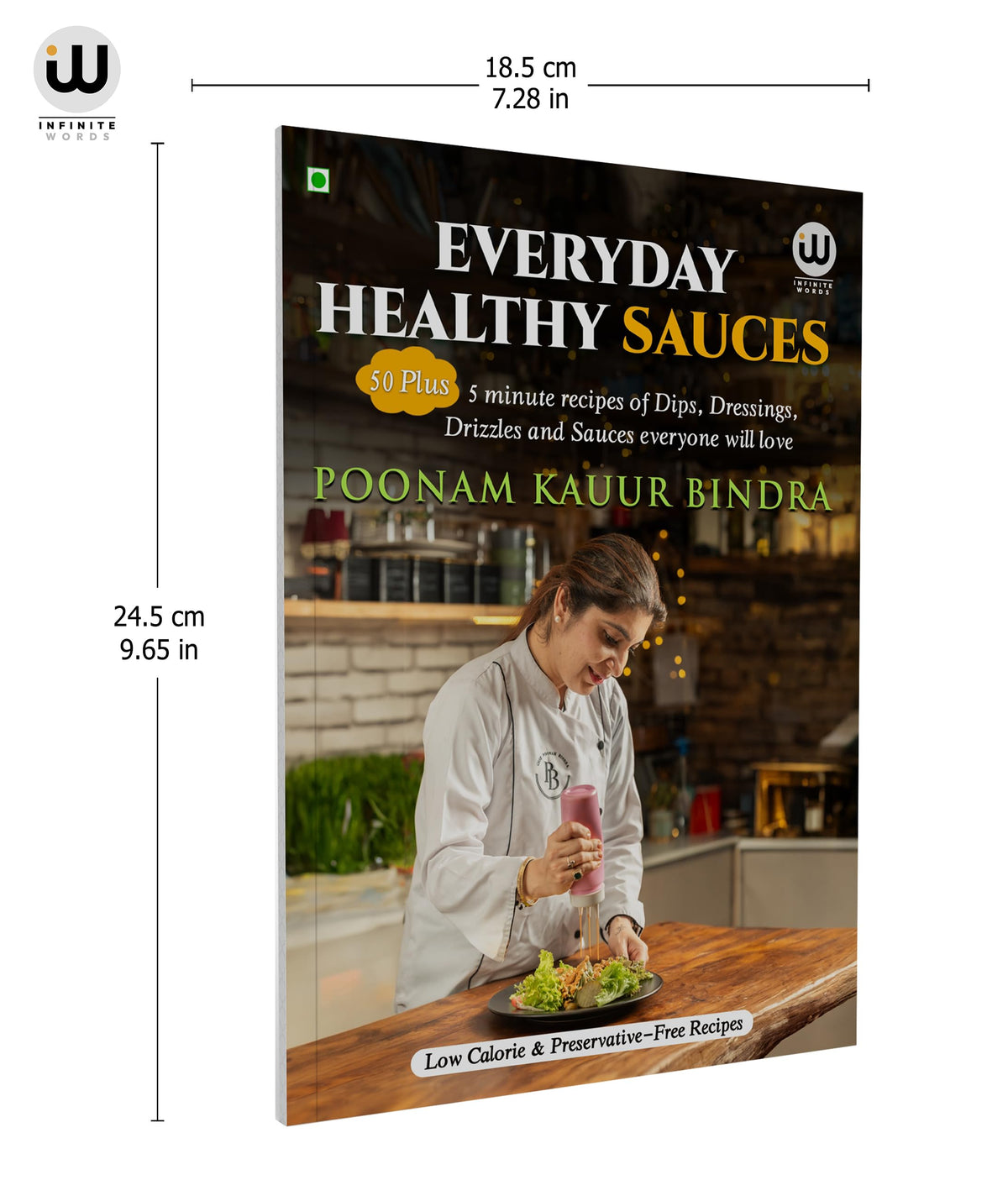 Everyday Healthy Sauces Food Book In English | Chef Poonam Kauur Bindra | Vegetarian Foods Cookbook Cook Books Cooking Recipe Instant Sauces Recipes | Veg Without Preservatives For Salads Low Calorie