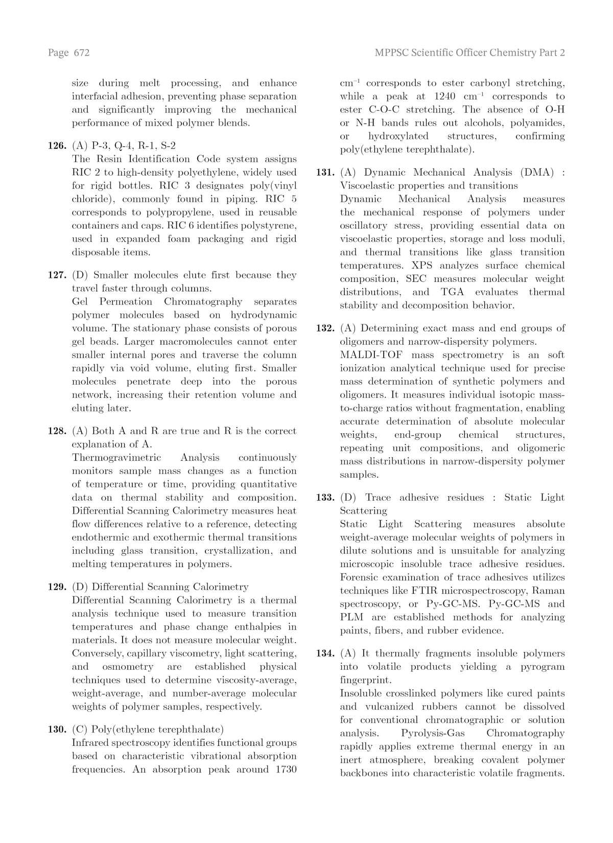 MPPSC Scientific Officer 2026 Chemistry Book 2 of 3 Chapterwise MCQ Bank | MCQs with Full Explanation | As per Latest MPPSC Syllabus