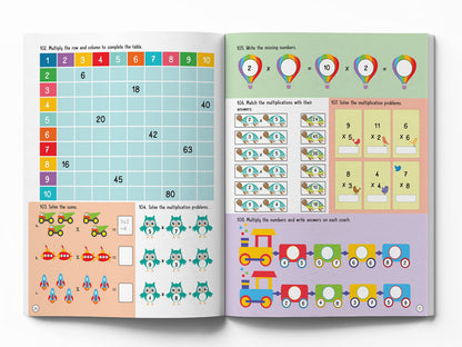 201 Maths Activity Book: Fun Activities and Practice Sheets | Learn Counting, Addition & Subtraction | Ages 4–7 | 3 Hours of Interactive Learning