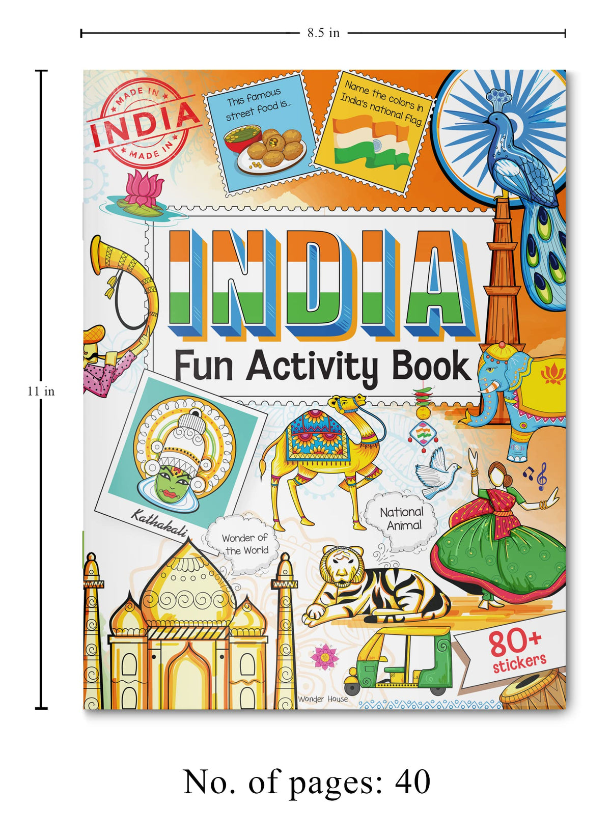 India: Fun Activity Book for Children | Explore Culture, Monuments, Festivals & Maps | Ages 5–10 | 3+ Hours of Interactive Learning and Discovery
