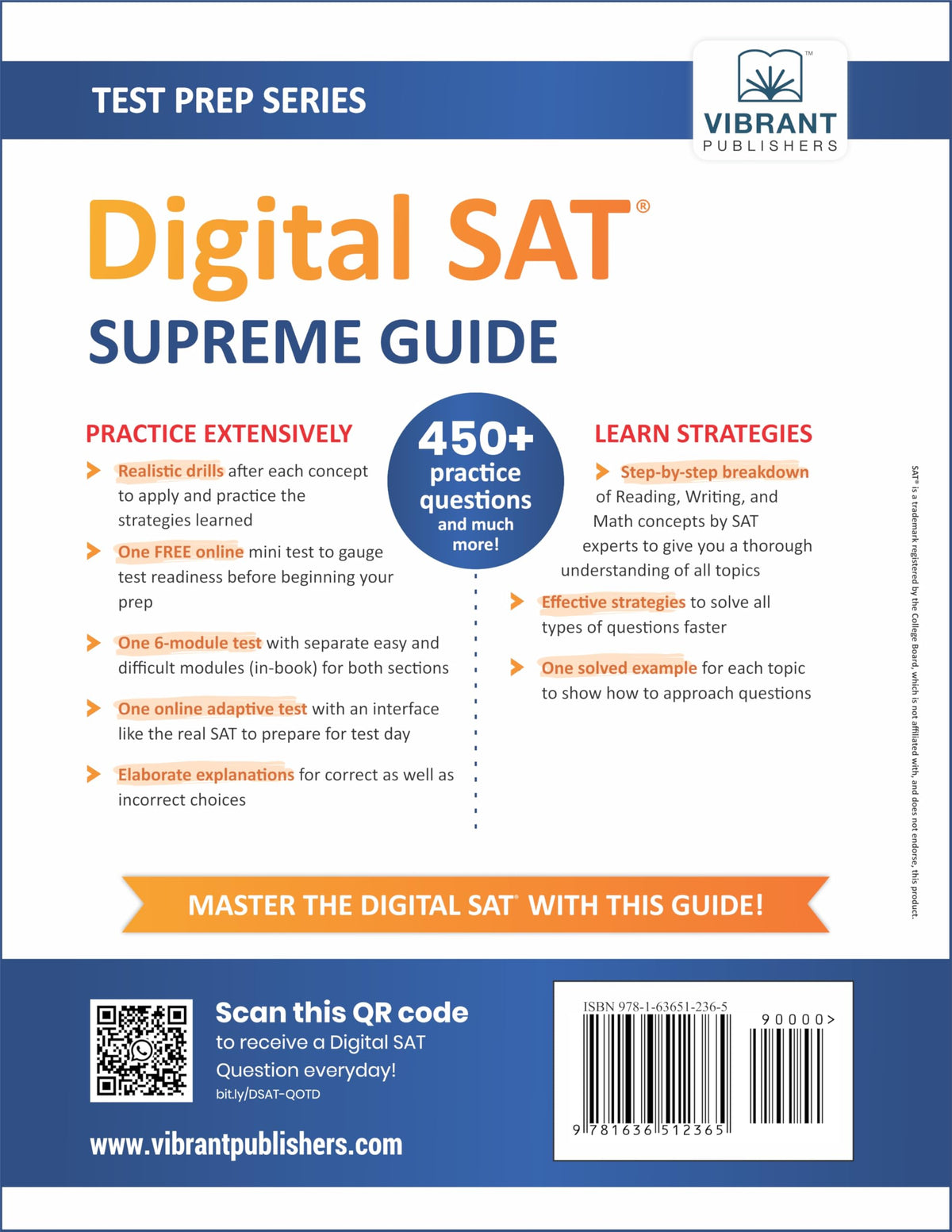 Digital SAT Supreme Guide: Complete Digital SAT Prep Book with Concepts, Strategies, Practice Drills & Full-Length Adaptive Tests to Boost Your 2025-2026 Scores