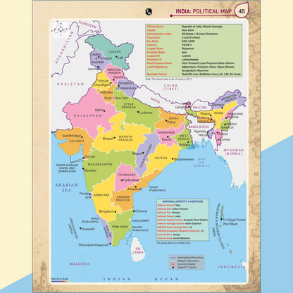 PW Informative Atlas - India & World | Physical, Political, Regional & Thematic Maps | For School Students, UPSC, State PSC & Other Competitive Exams | English Edition with Detailed Maps | Atlas Book