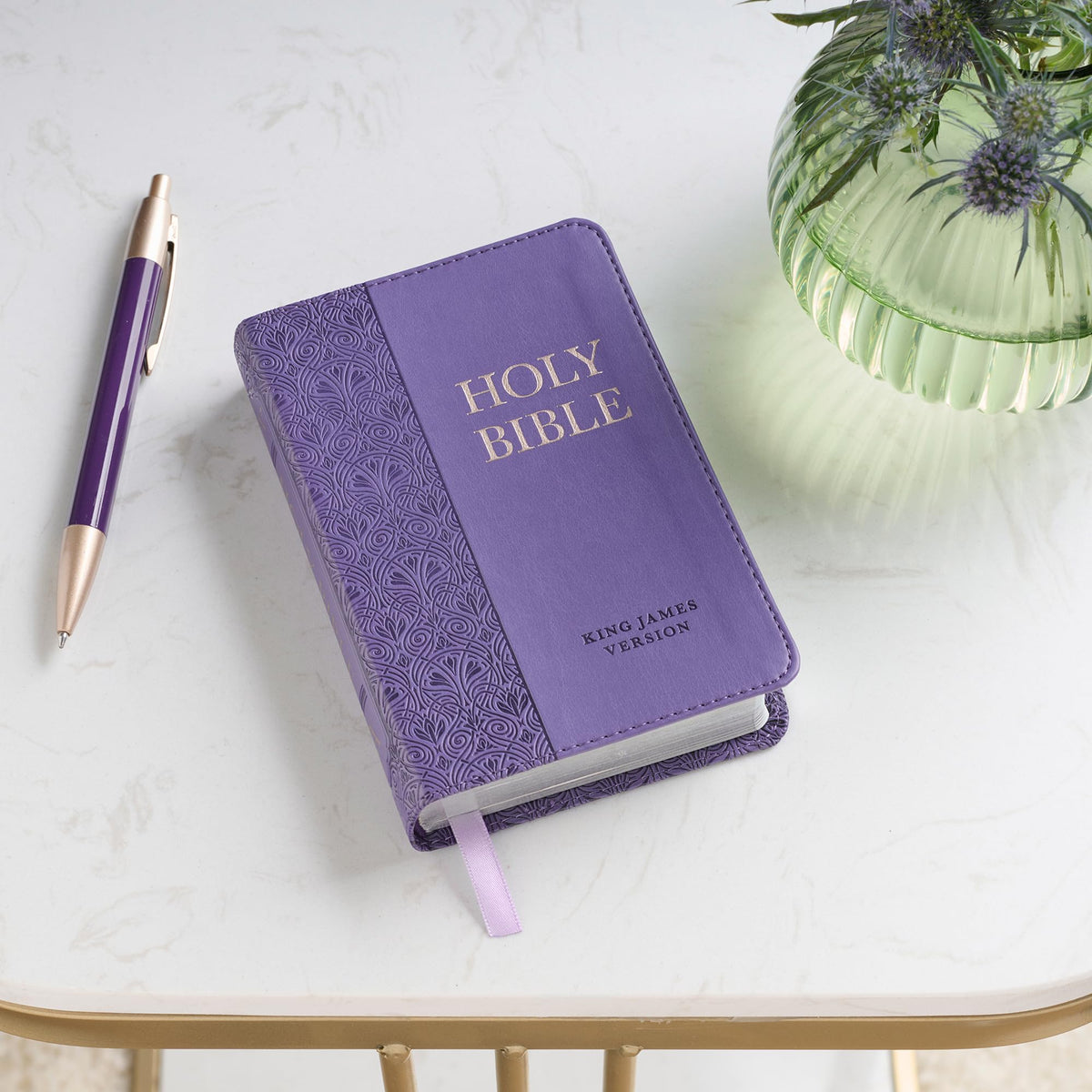 KJV Bible Mini Pocket Purple