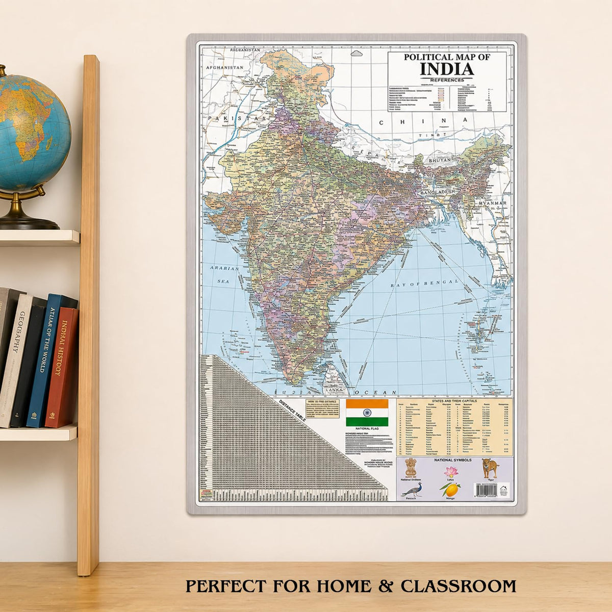 Political Map Of India | Latest Map Of India With The Two New Union Territories Of Jammu & Kashmir And Ladakh