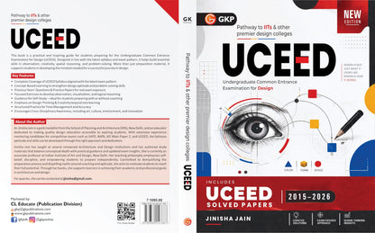 UCEED 2027 Study Guide | 12 Years Solved Papers (2015–2026) | Design Aptitude, Spatial Reasoning & Part-B Drawing Prep | Concept-Based B.Des Entrance Guide