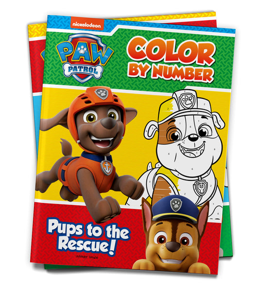 Pups to the Rescue: Paw Patrol, Color By Number Activity Book book cover