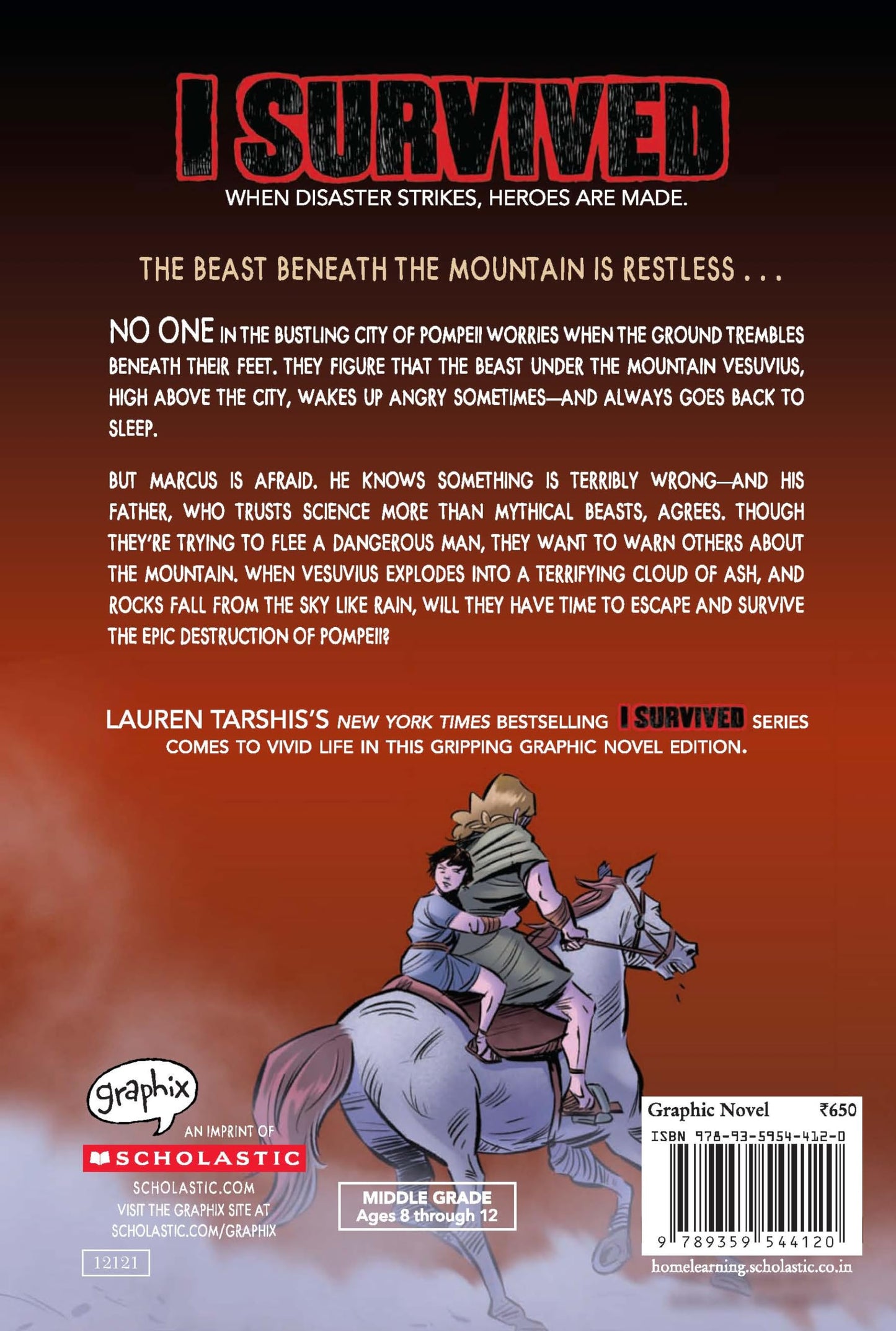 I Survived Graphic Novel #10: The Destruction Of Pompeii Ad 79 