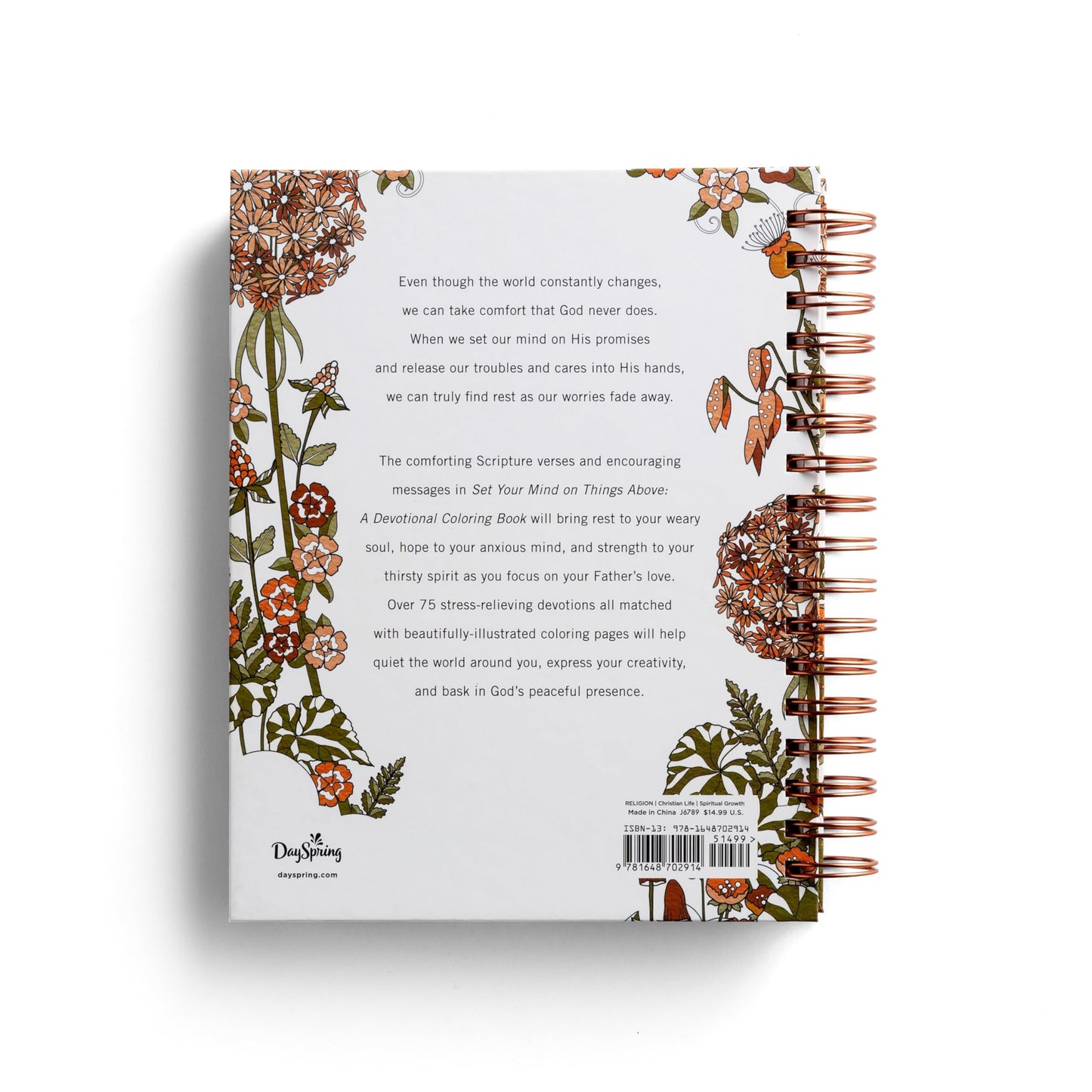 Set Your Mind on Things Above: Devotional Coloring Book