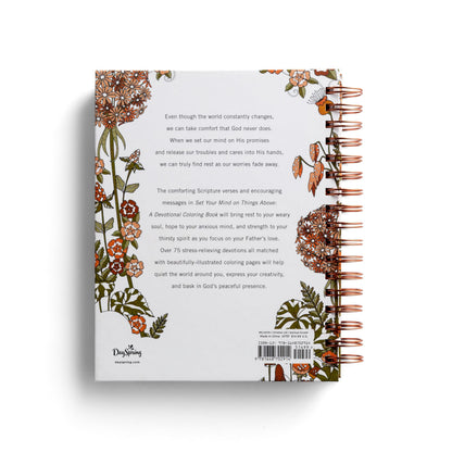 Set Your Mind on Things Above: Devotional Coloring Book