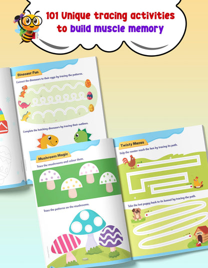 Tracing Books for Kids - 101 Pencil Control Activity Book | Early Learning Tracing Lines & Pattern Writing Activities | Age 2+ Years
