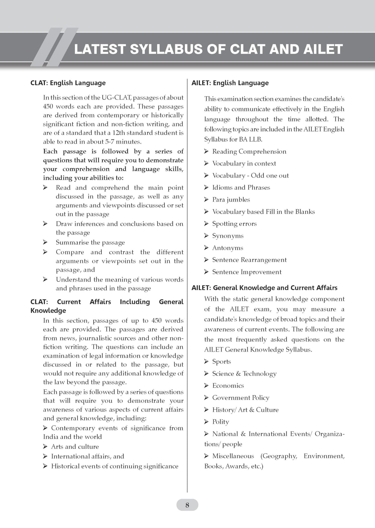 Oswaal CLAT (UG) and AILET| 7 Years' Chapter-wise and Topic-wise Solved Papers| (2020 -2025) | For 2027 Admission Test